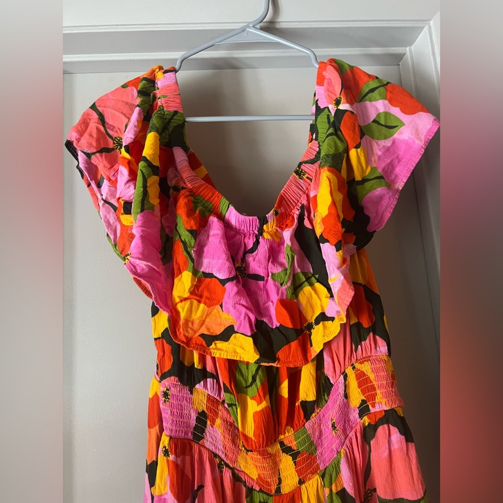 Terra & Sky Pink and Yellow Floral Dress - Picture 2 of 5